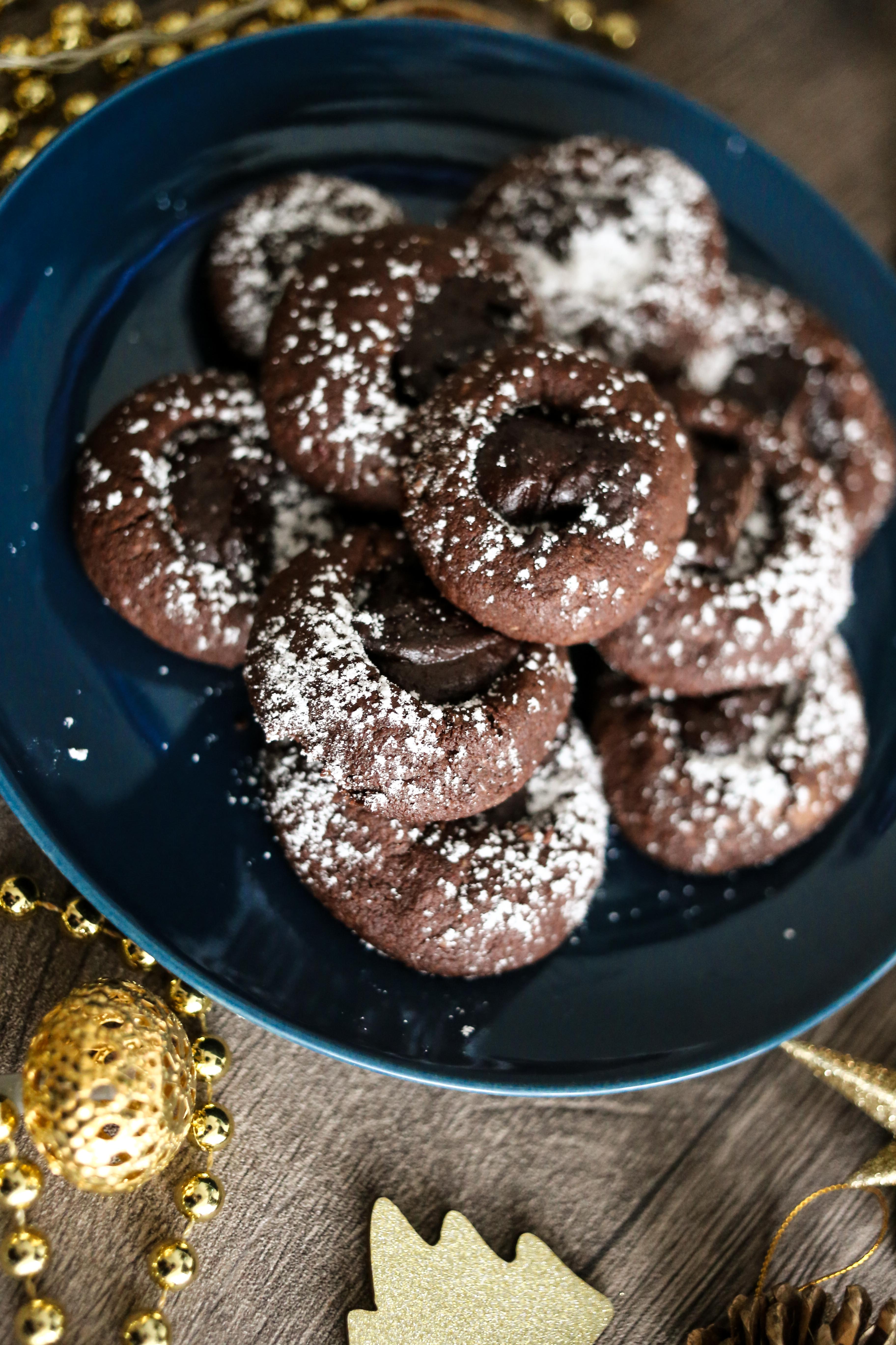 Nuss Schokoladen Kekse Rezept: Schokoladen Knöpfe