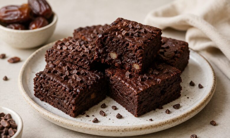 Vegane Brownies aus Datteln