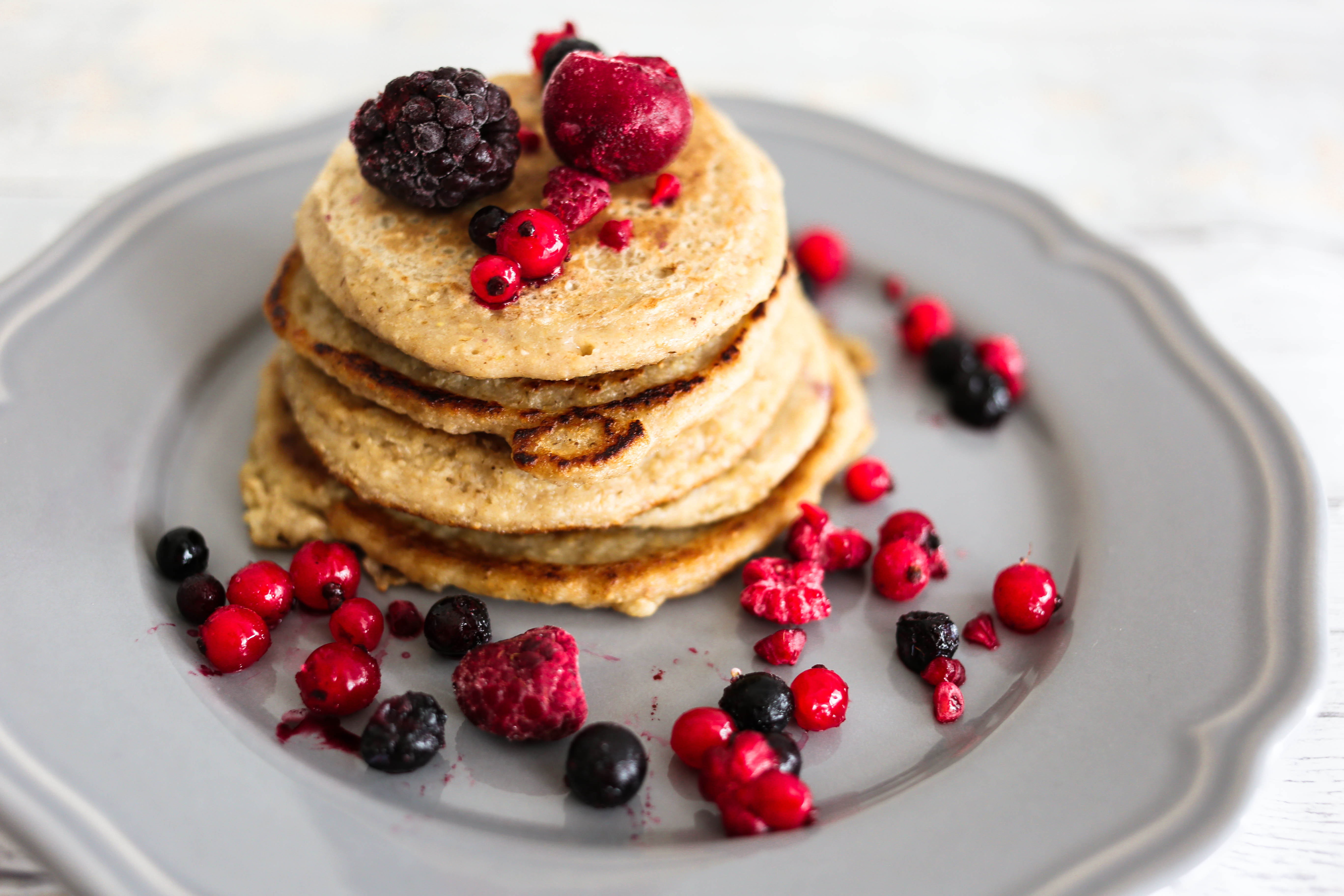 Frühstücksidee: Gesunde 3 Zutaten Pancakes - schnell und lecker