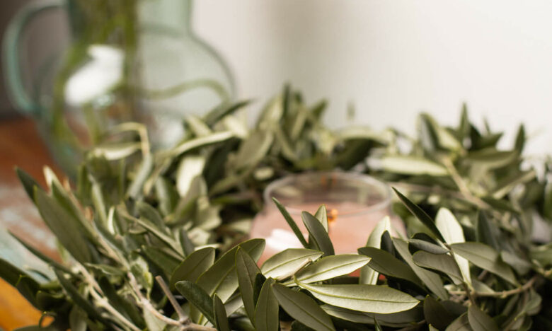 Olivenkranz binden DIY