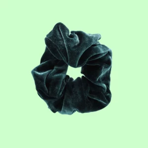 Nature-grün-Samt-Haargummi-Scrunchie