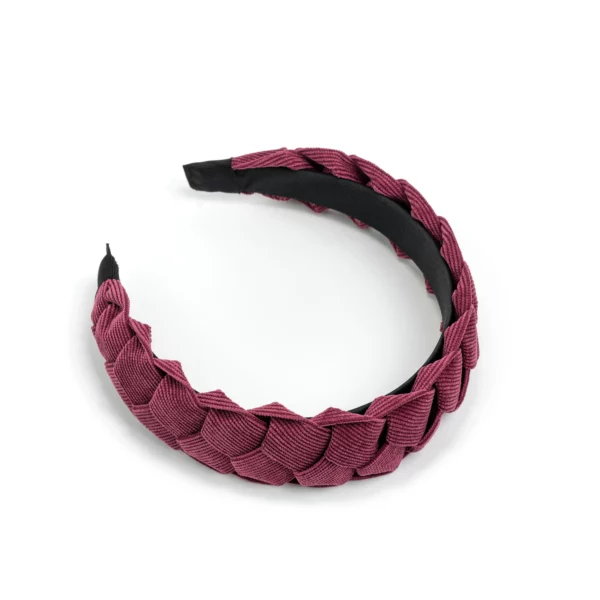 geflochtener Haarreif Beere Lila Violett 2