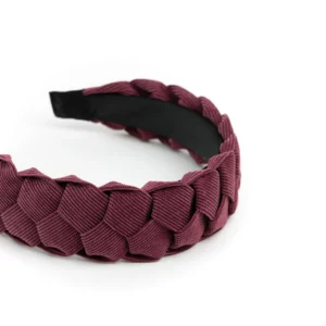 geflochtener Haarreif Beere Lila Violett