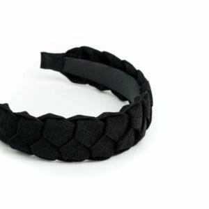 Geflochtener Haarreif Schwarz