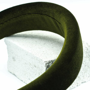 Haarreif Samt Olivgrün