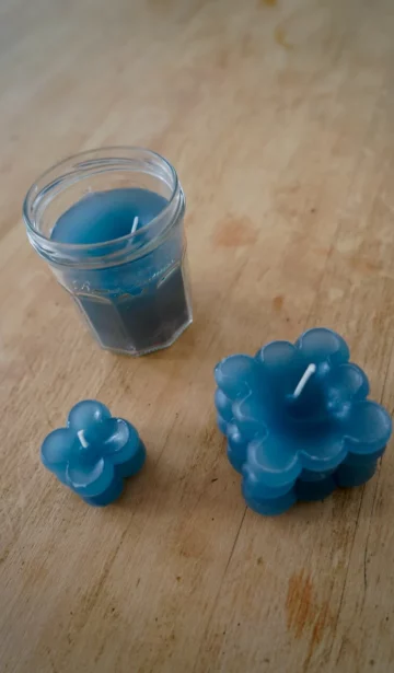 Bubble Kerzen selber machen DIY Anleitung einfach