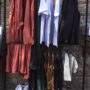 clothes on clothes rack