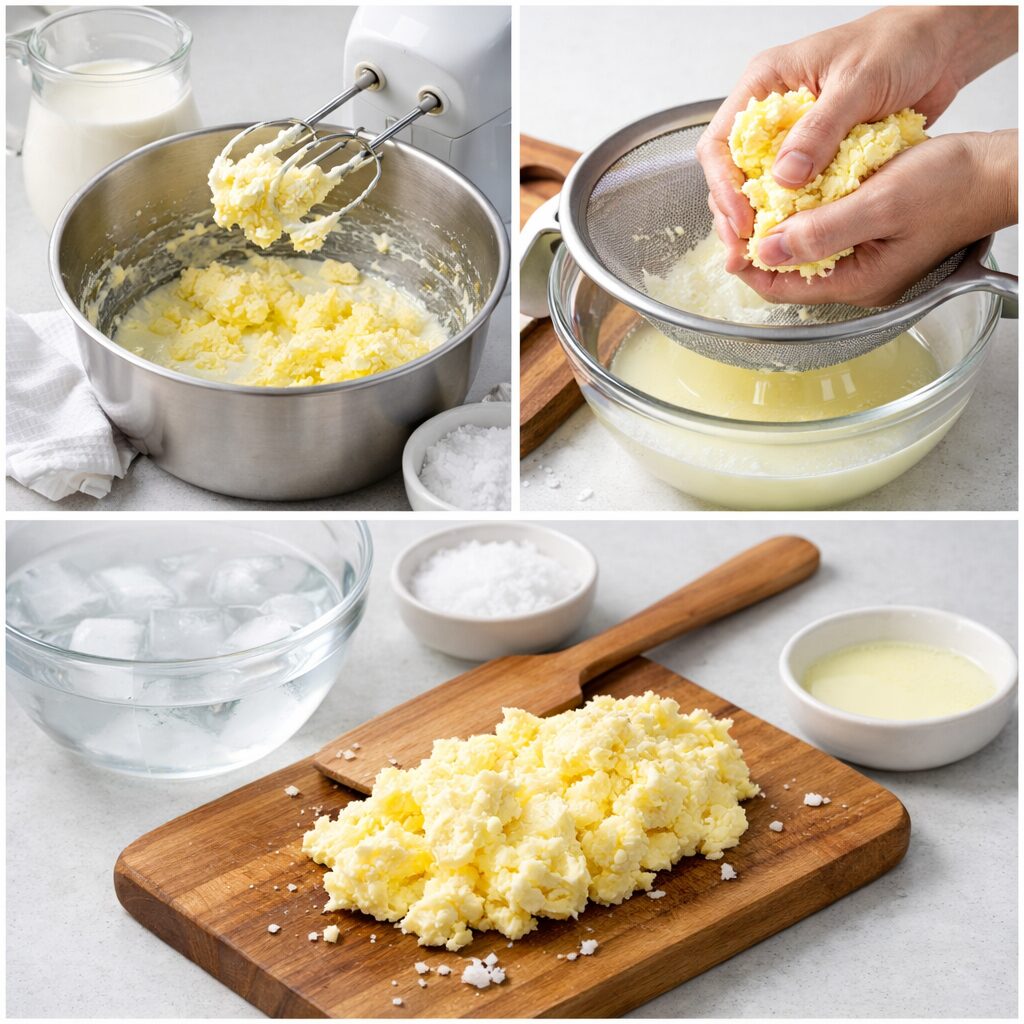 Butter selber machen Schritt für Schritt