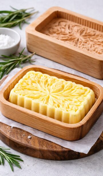 Butter selber machen in Holzform
